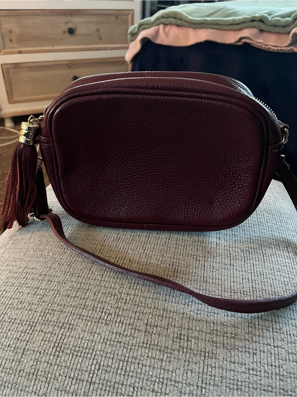 Vera Pelle leather camera bag